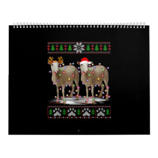 Sheep Christmas Tree Lights Santa Animal Gift Kalender