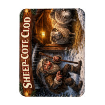 Sheep Cote Clod Icelandic Yule Lad Postcard