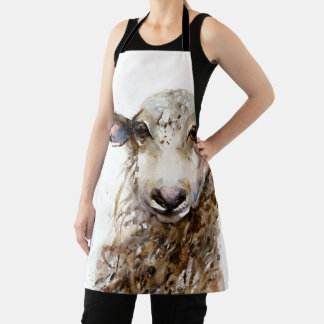 Sheep Design All-Over-Print-Schürze Schürze