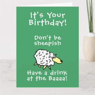 Sheep Design Cartoon Card Karte