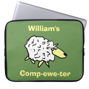 Sheep Design Comp-ewe-ter! Laptopschutzhülle