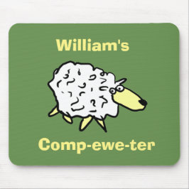 Sheep Design Comp-ewe-ter! Mousepad