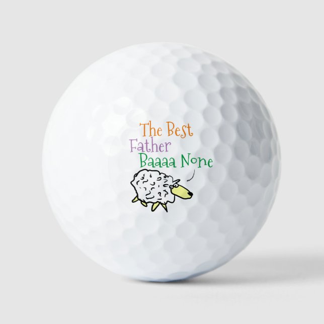 Sheep Design für die besten Pater Golf Balls Golfball (Vorderseite)