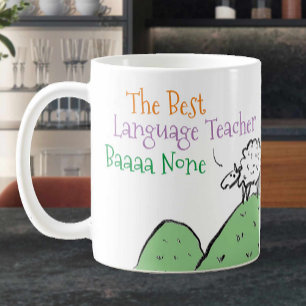 Sheep Design für eine Sprachlehrer Coffee-Tasse Kaffeetasse