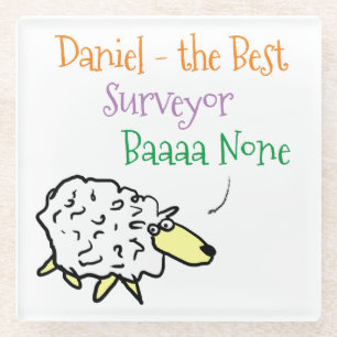 Sheep Design für einen Surveyor Glass Untersetzer