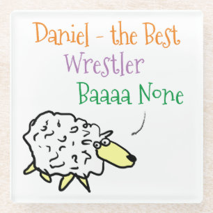 Sheep Design für einen Wrestler Glass Untersetzer