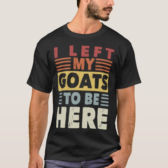 Sheep Farmer Retro Screaming Goat Showing  2 T-Shirt (Vorderseite)