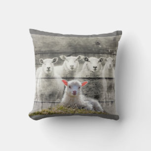 Sheep Flock Baby Lamb Kissen