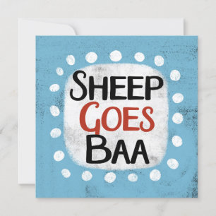 Sheep geht Baa Grußkarte Karte