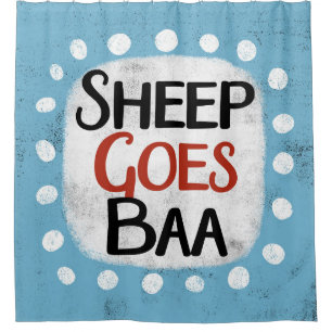 Sheep Goes Baa Duschvorhang