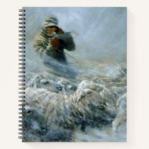 Sheep Herder, Sturm von Newell Convers Wyeth Notizbuch