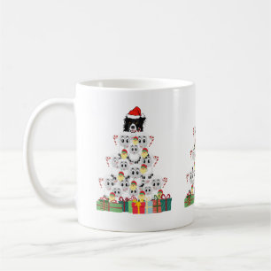 Sheep Herding Weihnachtsbaum Kaffeetasse