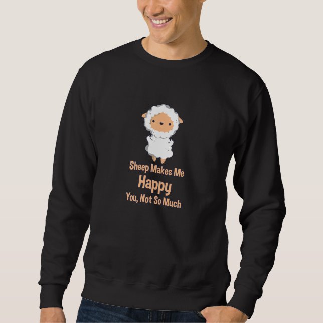 Sheep Kawaii Sweatshirt (Vorderseite)