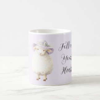 Sheep Lavender Hat Kaffeetasse