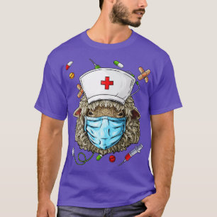 Sheep Nurse RN Funny ER Nursing School Abschluss T-Shirt