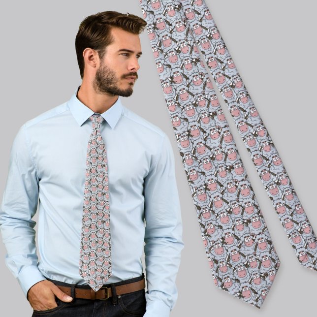 Sheep Pattern Krawatte (Von Creator hochgeladen)