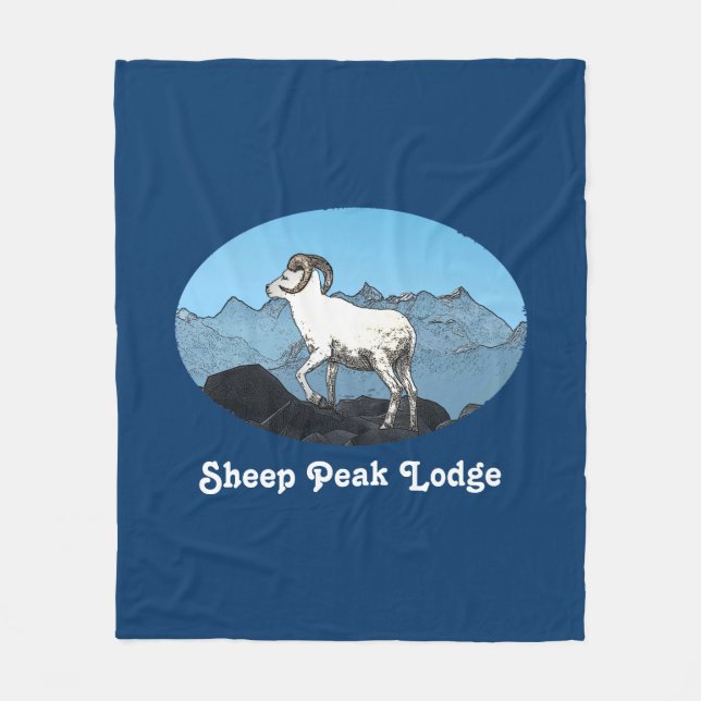 Sheep Peak Lodge Fleecedecke (Vorderseite)