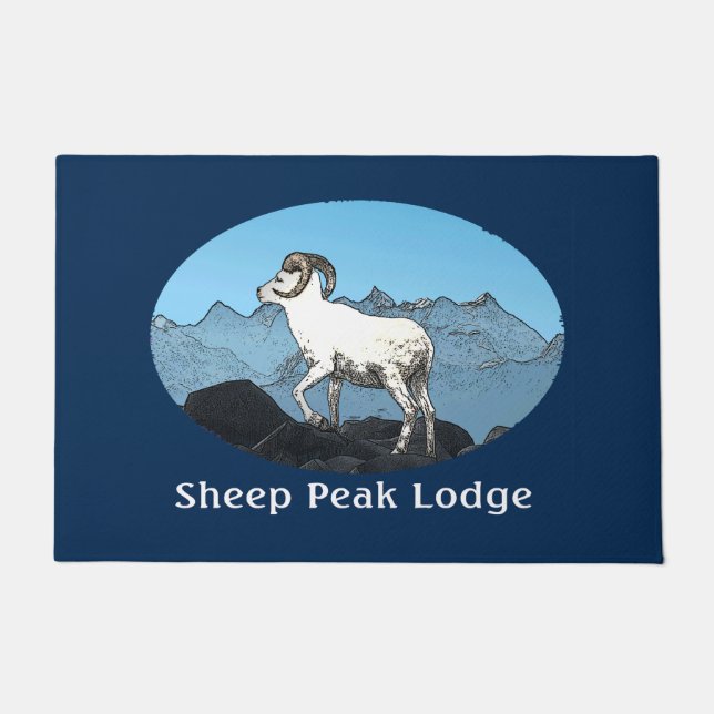 Sheep Peak Lodge Fußmatte (Vorderseite)