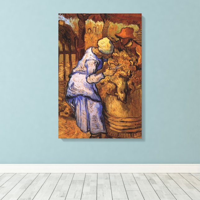 Sheep Sherzers (nach Millet) von Vincent van Gogh Leinwanddruck (Insitu (Holzboden))