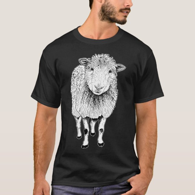 Sheep Sketch T-Shirt (Vorderseite)