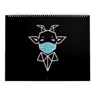 Sheep Wearing Mask Einfache Sheep Present Kalender