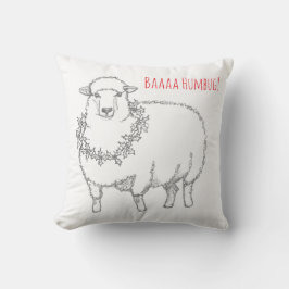 Sheep With Holly Kissen
