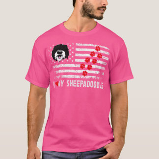 Sheepadle American Flag 4. Juli Patriotic Dood T-Shirt