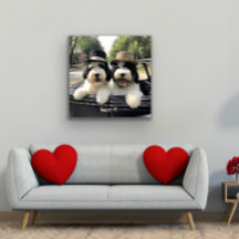 Sheepadoodle Adventure Metal Wall Decke