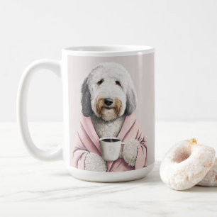 Sheepadoodle, goldendoodle, labradoodle niedliches kaffeetasse
