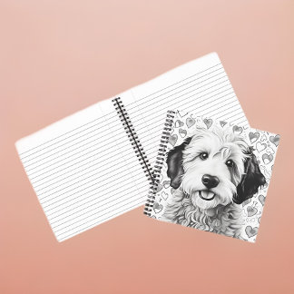 Sheepadoodle Puppy-Notebook Notizbuch