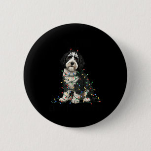 Sheepadoodle Weihnachten Mir geht's gut Alles ist Button