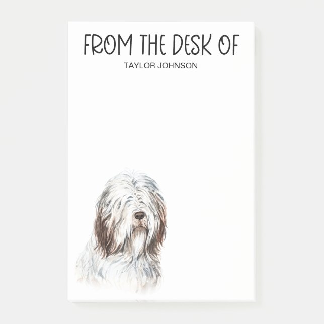 Sheepdog Lover Post-it-Hinweise Post-it Klebezettel (Vorderseite)