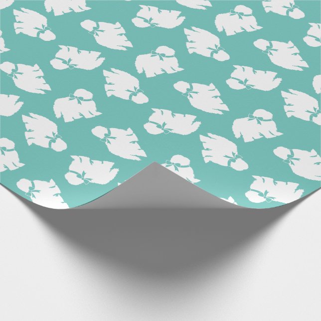 Sheepdog Puppy Old English Sheep Dog Geschenkpapier (Ecke)