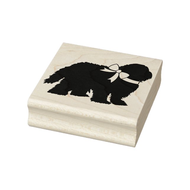 Sheepdog Puppy Old English Sheep Dog Gummistempel (Stempel)