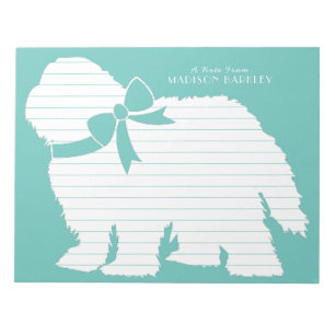 Sheepdog Puppy Old English Sheep Dog Notizblock