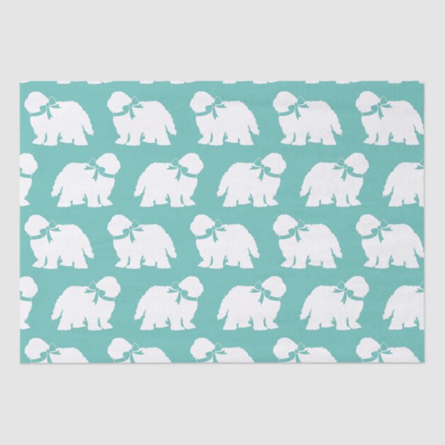 Sheepdog Puppy Old English Sheep Dog Seidenpapier (Vorderseite)