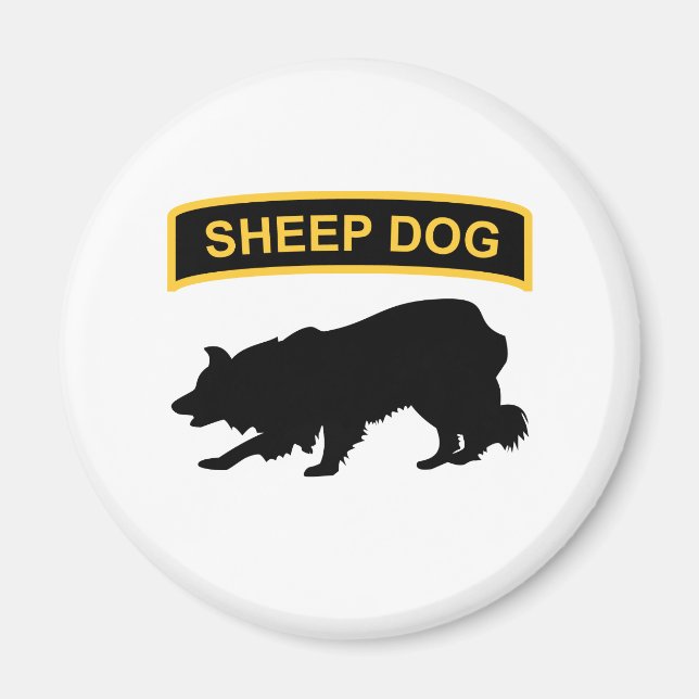 Sheepdog Tab Magnet (Vorne)