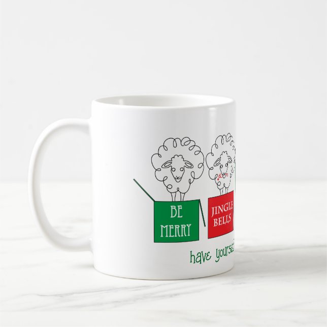 Sheepish Holiday Kaffeetasse (Links)