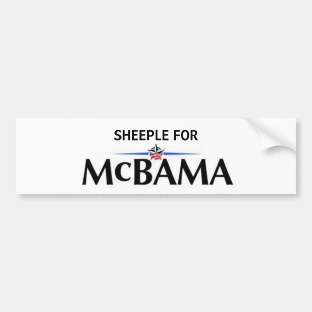 Sheeple für McBama Autoaufkleber (Vorne)