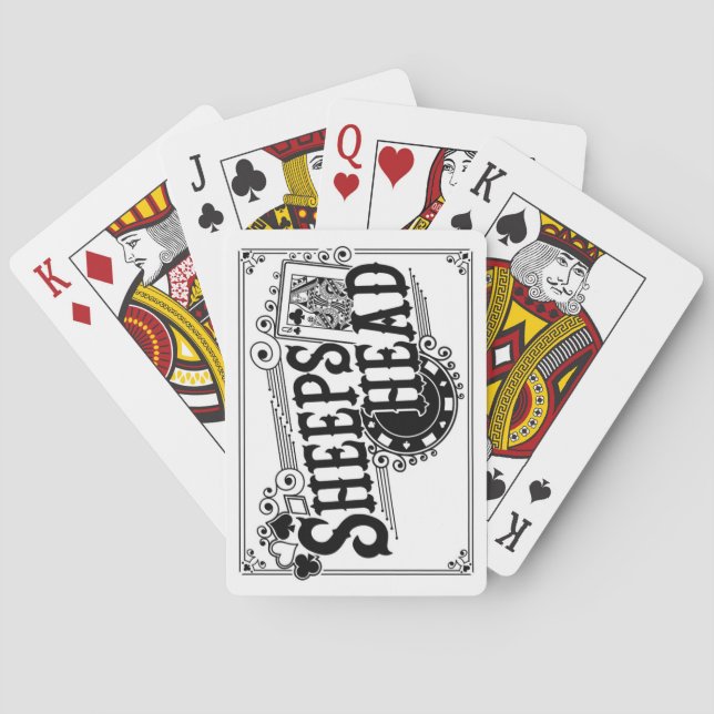 Sheepshead B&W Spielkarten (Rückseite)