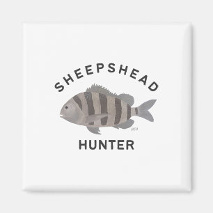 Sheepshead-Jäger-Angeln Magnet