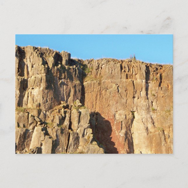 Sheer Cliff Face Postcard Postkarte (Vorderseite)