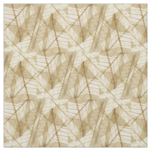 Sheer Cream Beige Lace Blätter Stoff