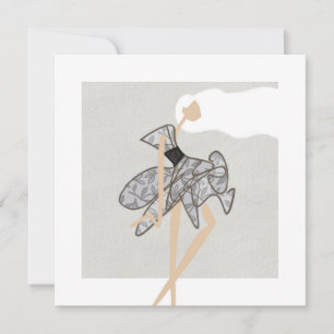 Sheer Motion Muse Glam Fashion Art Karte