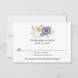 Sheer Summer Blume | HochzeitsrSVP RSVP Karte