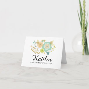 Sheer Summer Blume   Werden Sie meine Brautjungfra Einladung