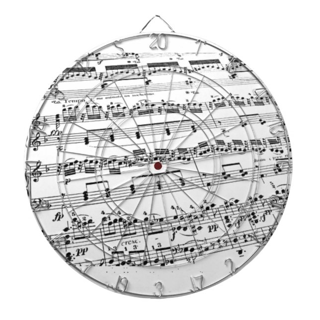 Sheet Music Dartscheibe (vorne)