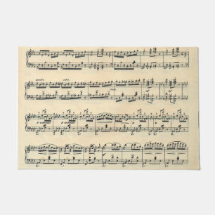 Sheet Music Design Fußmatte