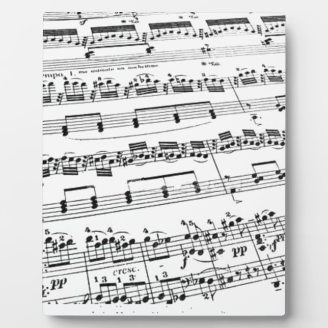 Sheet Music Fotoplatte (Vorderseite)