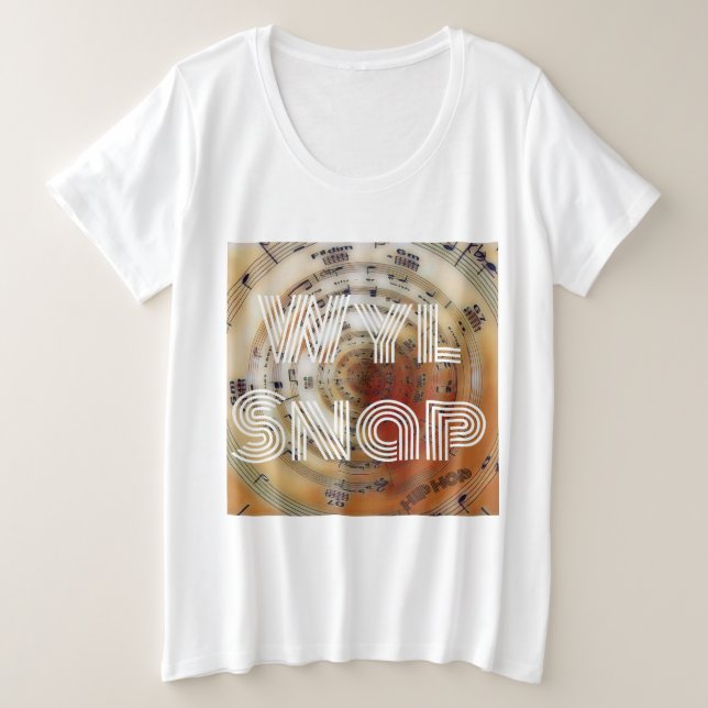Sheet Music Große Größe T-Shirt (Design vorne)